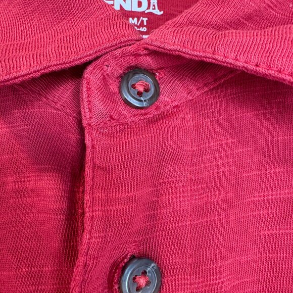 Lands' End Red Short Sleeve Polo – Size Medium Tall – 100% Cotton - Picture 4 of 6
